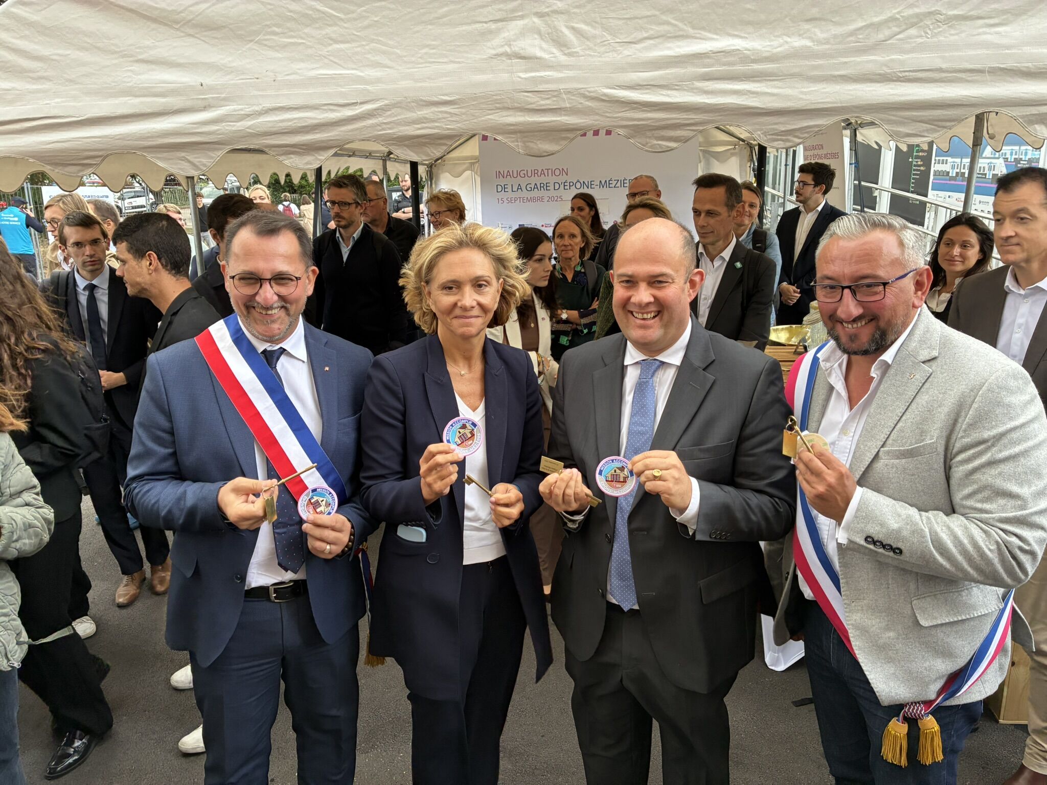 Inauguration de l'accès sud des Mureaux et de la gare d'Epône-Mézières