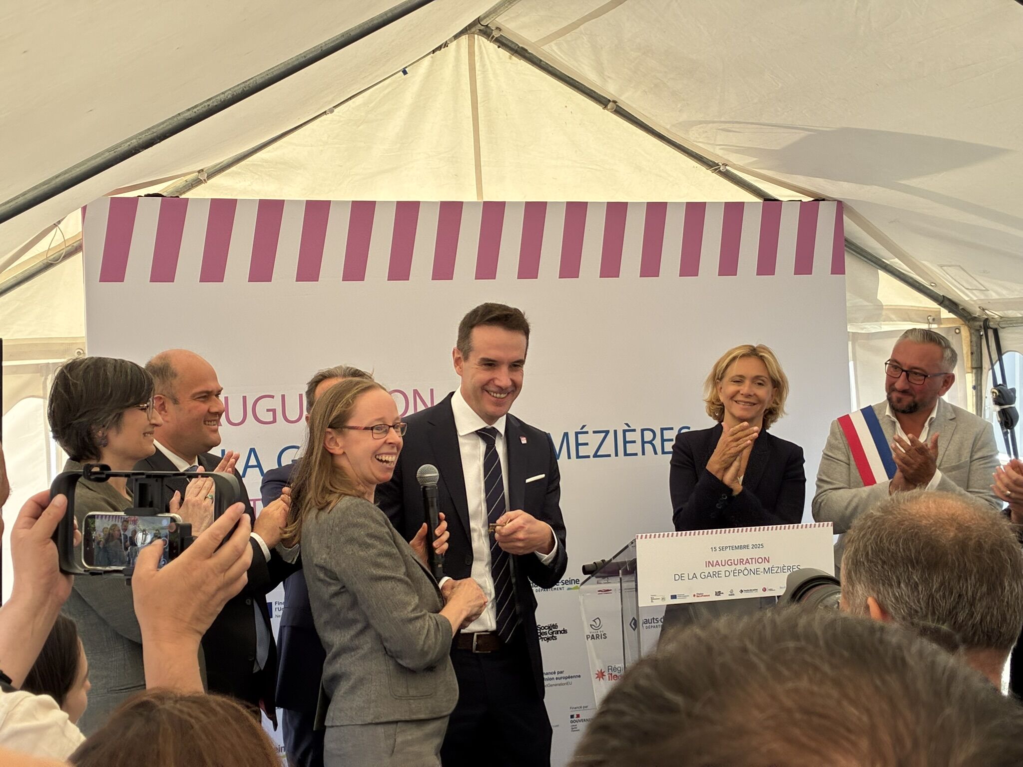 Inauguration de l'accès sud des Mureaux et de la gare d'Epône-Mézières