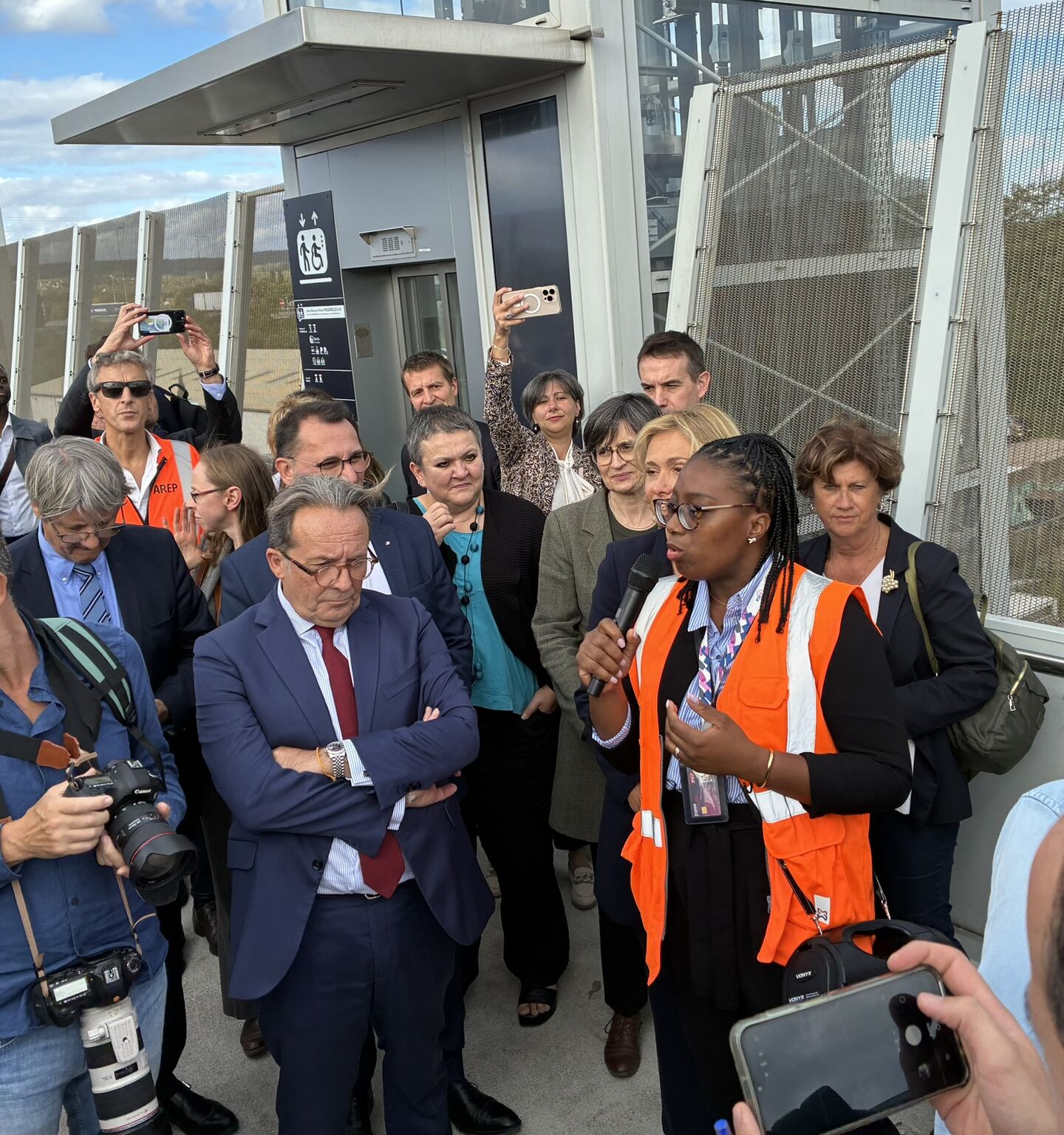 Inauguration de l'accès sud des Mureaux et de la gare d'Epône-Mézières