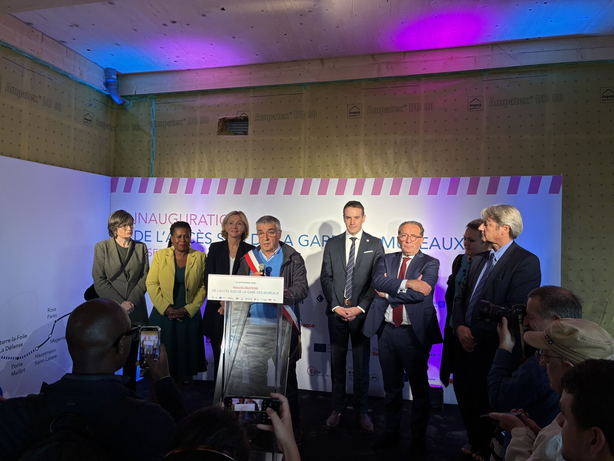 Inauguration de l'accès sud des Mureaux et de la gare d'Epône-Mézières